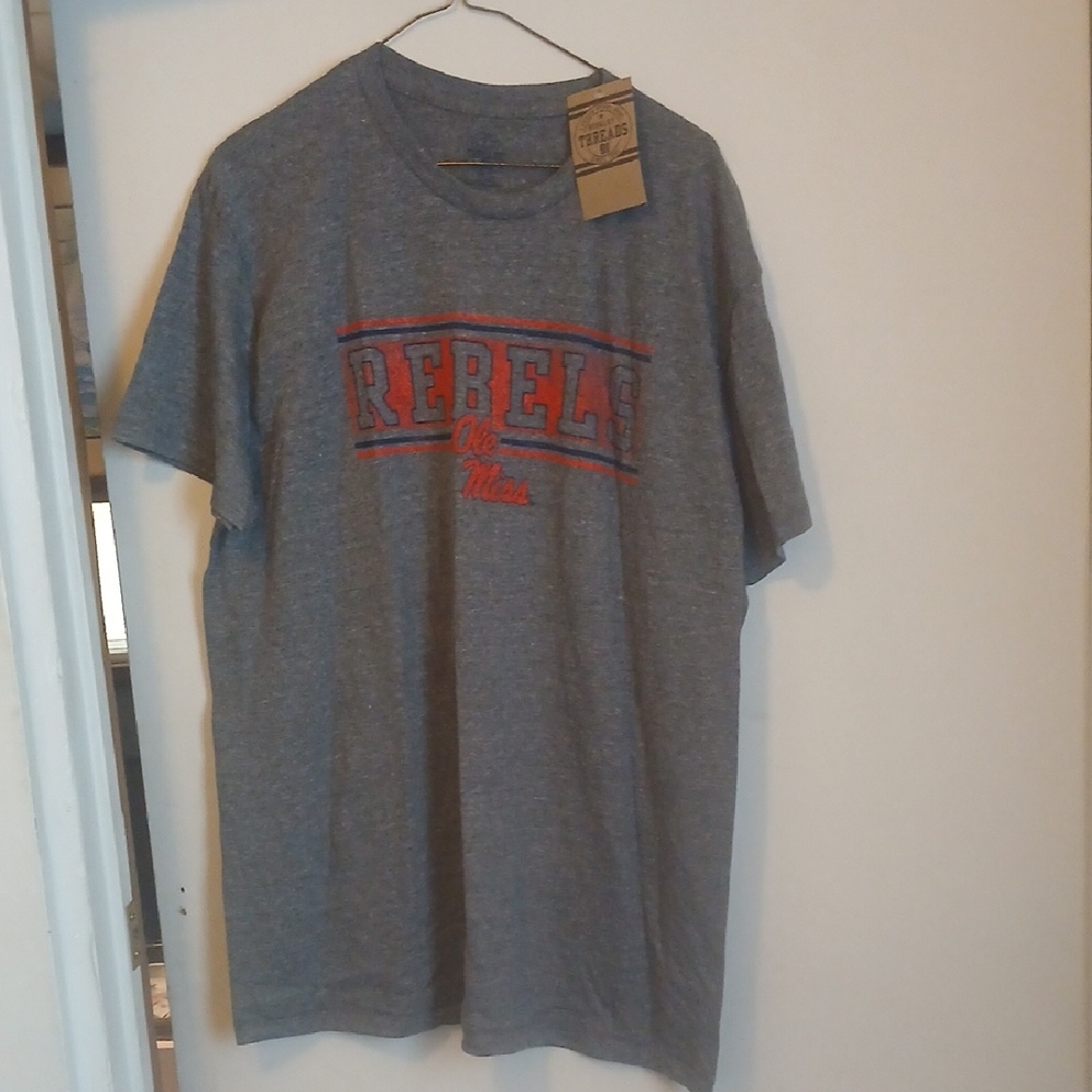 Ole Miss Rebels Gray Tee